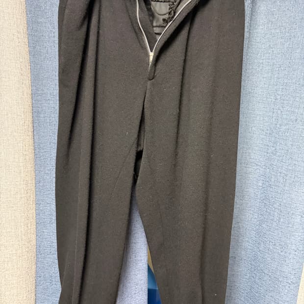 요지 야마모토 겨울 울 팬츠