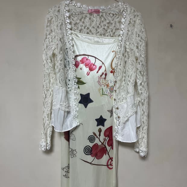 아이디 빈티지 갸루st 슬립 원피스