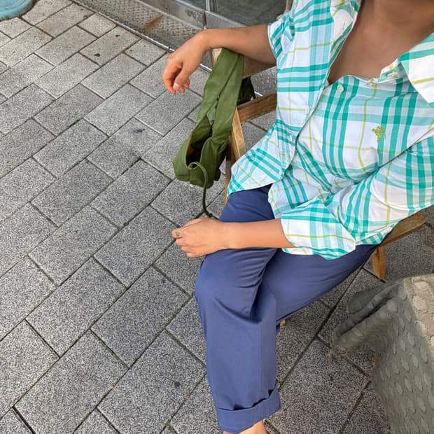 Burberry Mint Check Shirt