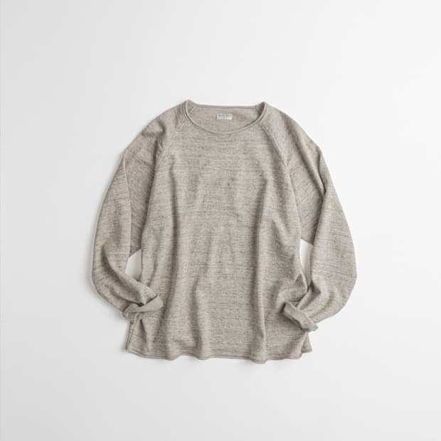 2) 비헤비어 린넨 롤 넥 L/S 니트 네츄럴