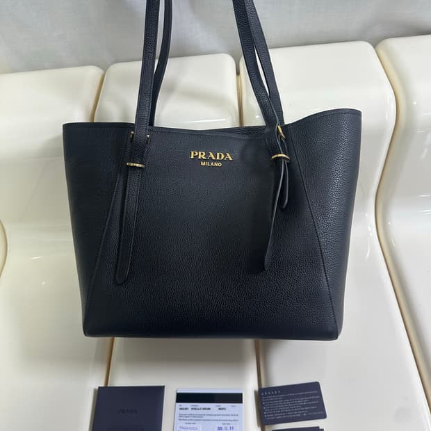 [SA 정품] 프라다 로고 숄더백