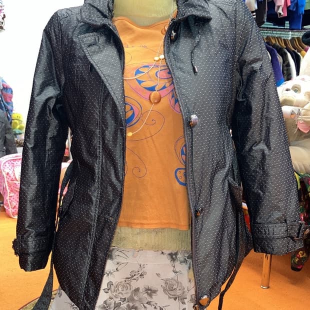 jpn 그레이 도트 패딩