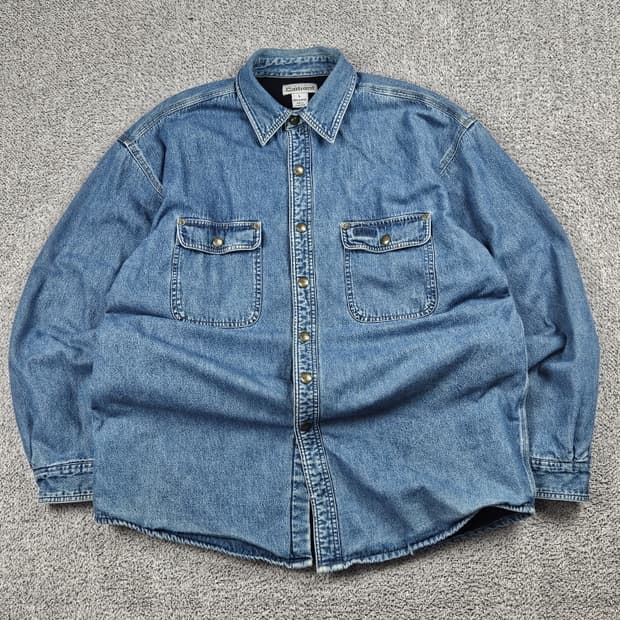 칼하트 데님 헤비 플란넬 워크 셔츠 자켓 ( L ) / 10451