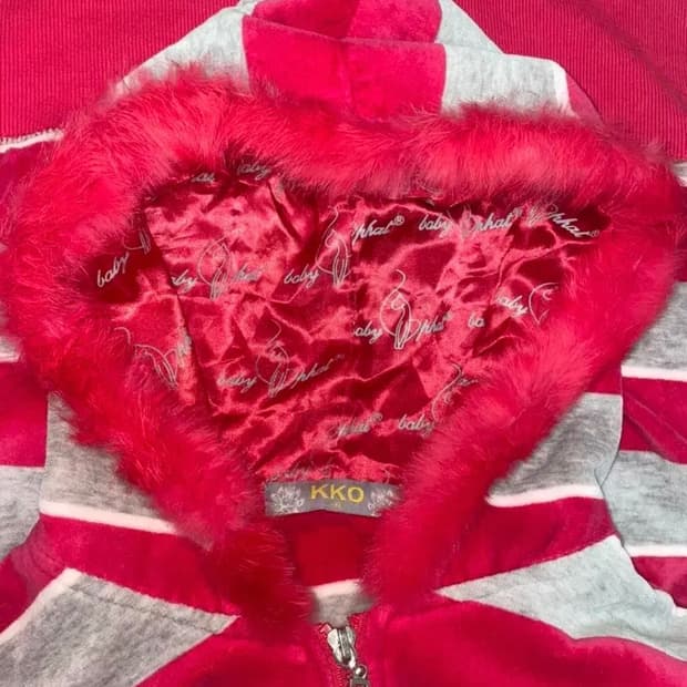 빈티지 갸루 후드집업