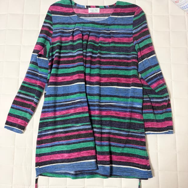 레인보우 미사깔 원피스