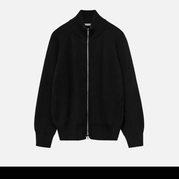 [4] 폴리테루 휴먼인덱스 트랙 니트 집업 블랙 팝니다