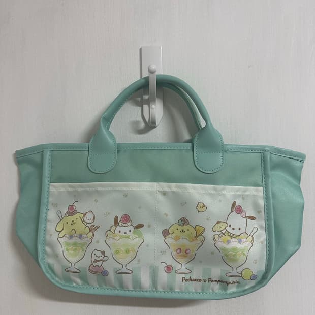 산리오 멜론소다 민트코어 토트백 모리걸 도쿄걸