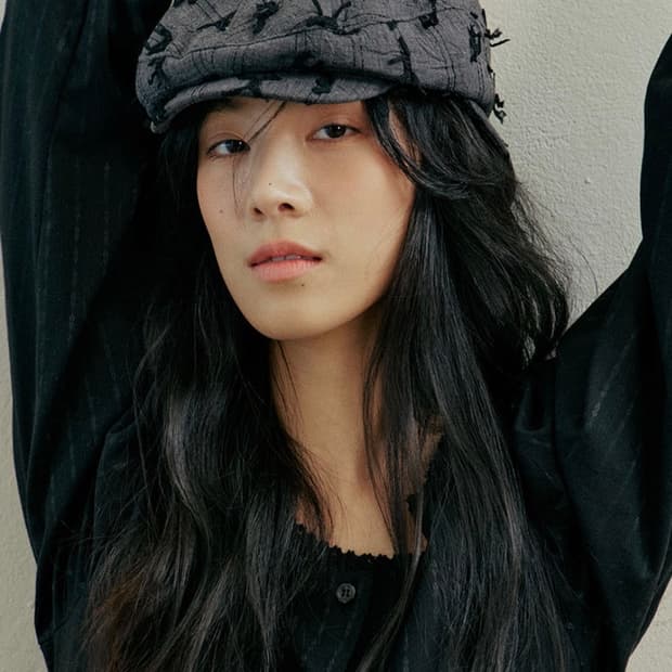 호쿠스포쿠스 Dirty Ribbon Cap_Charcoal
