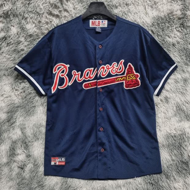 MLB 남성 애틀랜타 브레이브스 원정 노마크 유니폼