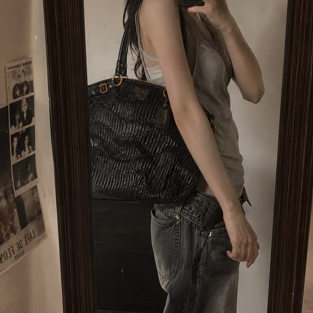 코치 coach 메디슨 게더 레더 사첼백 라지 