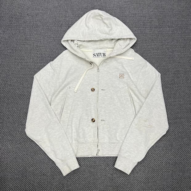 새터 멜란지 후드집업