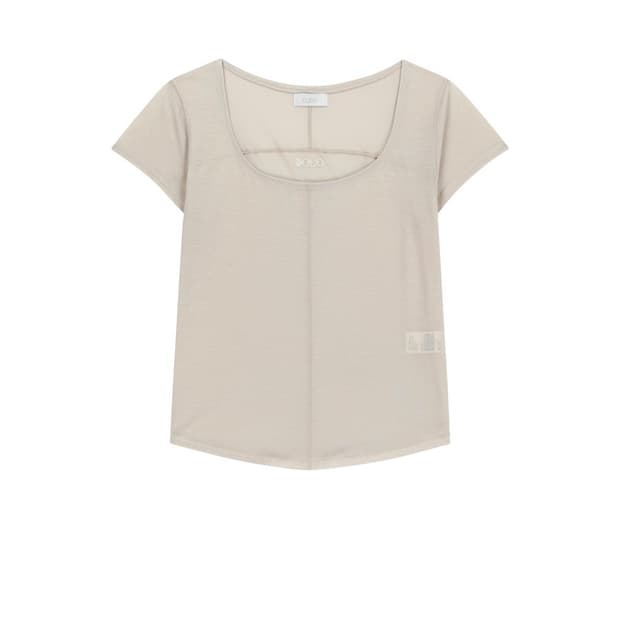 오호스 flatseam tee / oatmeal