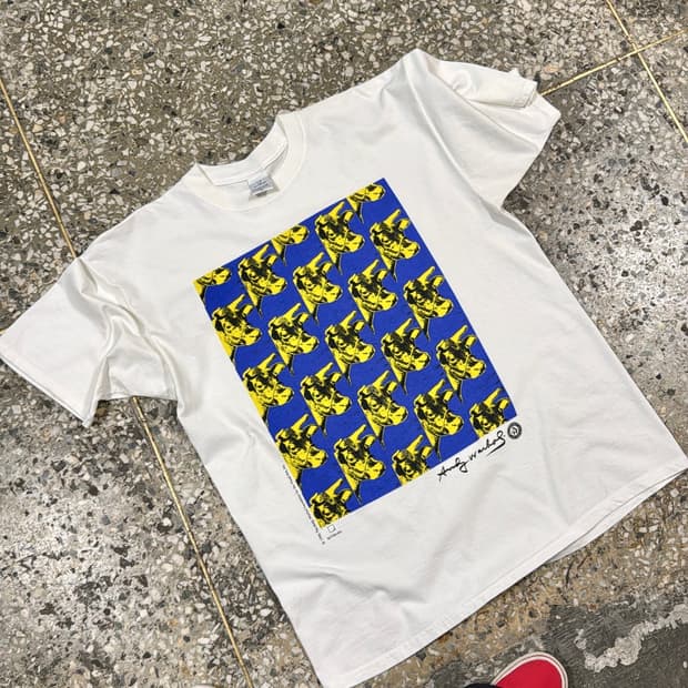 빈티지 90s Andy warhol Cow 앤디워홀 아트 티
