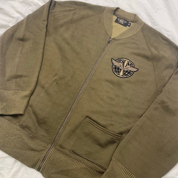 RRL 짚업 가디건 XL