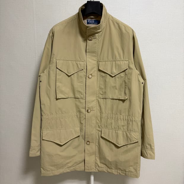 (민트급) 폴로 랄프로렌 M65 나일론 필드자켓 / 베이지, M