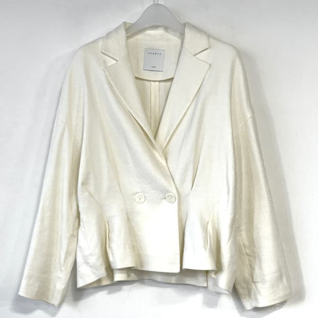 산드로 린넨 블렌드 자켓