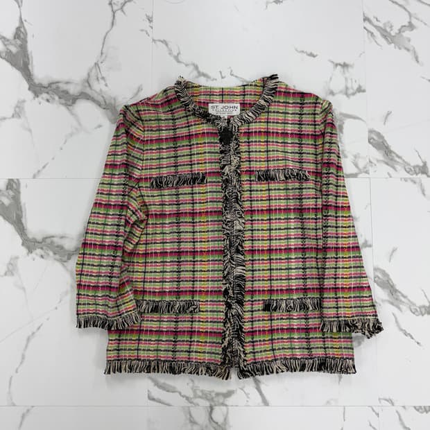 ST.JOHN 센존 트위드 자켓