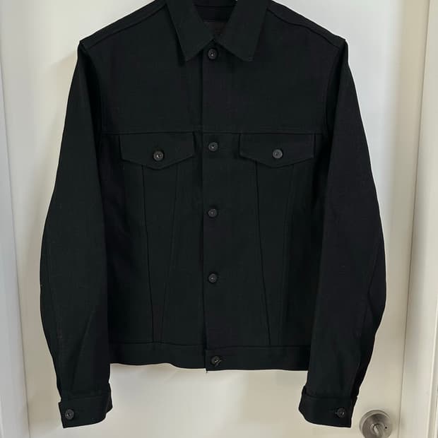 네이키드앤페이머스  naked & famous 20oz 블랙 데님 자켓