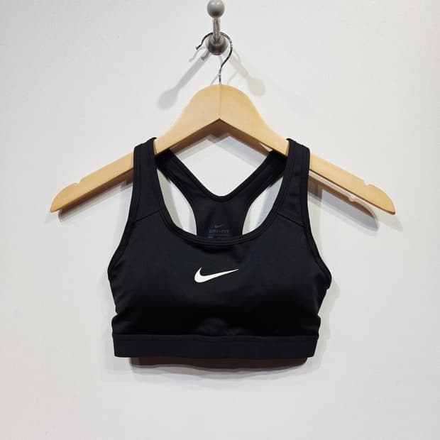 S. 나이키 프로 클래식 드라이핏 스포츠 브라 블랙