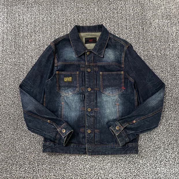 빈티지9. EVISU 에비수 NO.5 진청 데님 자켓 청자켓