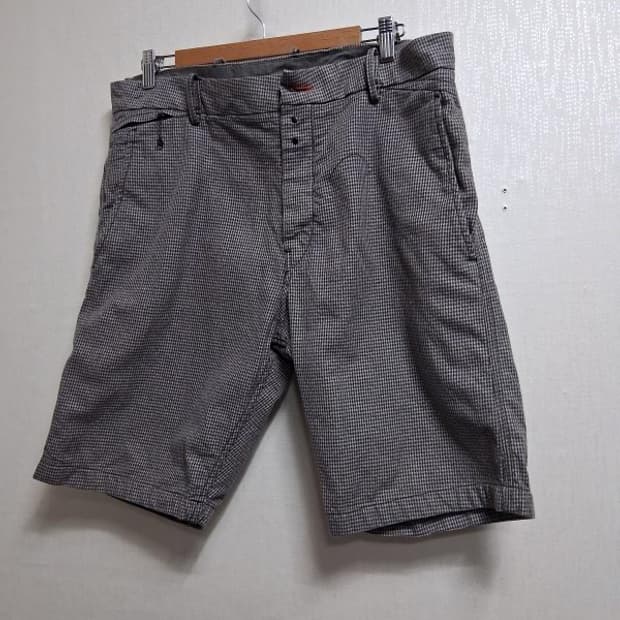 일본빈티지 디젤반바지 남성34 겨울면 소재 