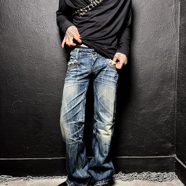 2000‘s VTG Wash Boot Cut Denim Pants