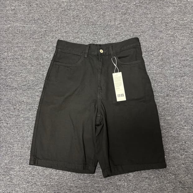 유니클로 데님 버뮤다 팬츠