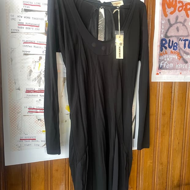 디젤 diesel 블랙 미니 원피스 s 