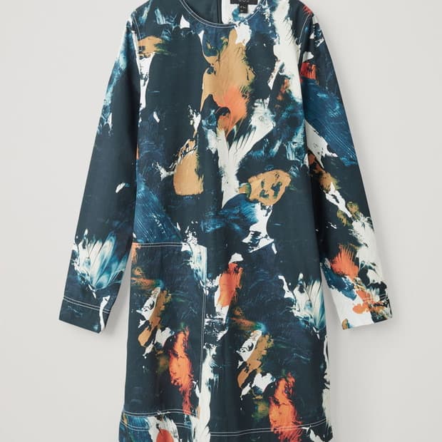 COS 코스 여성 프린트 미니 원피스 34사이즈