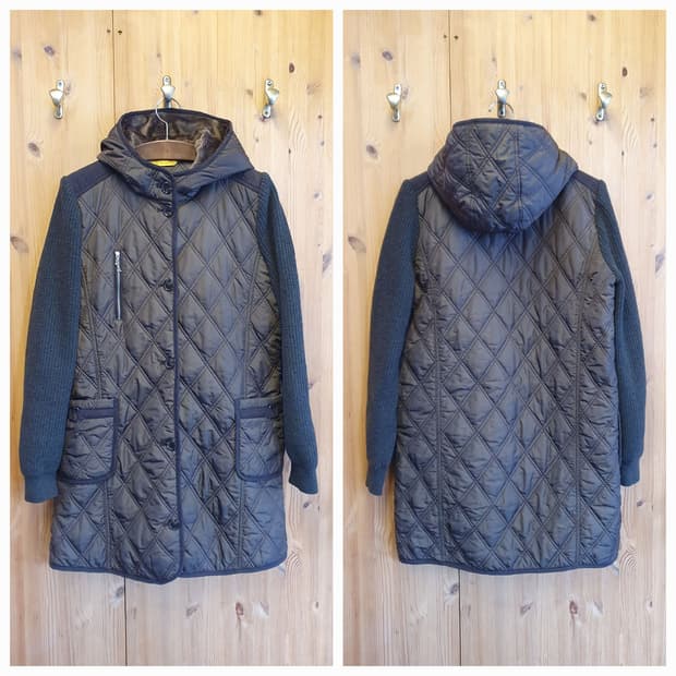 66.루이까스텔 퀼팅 후드점퍼 