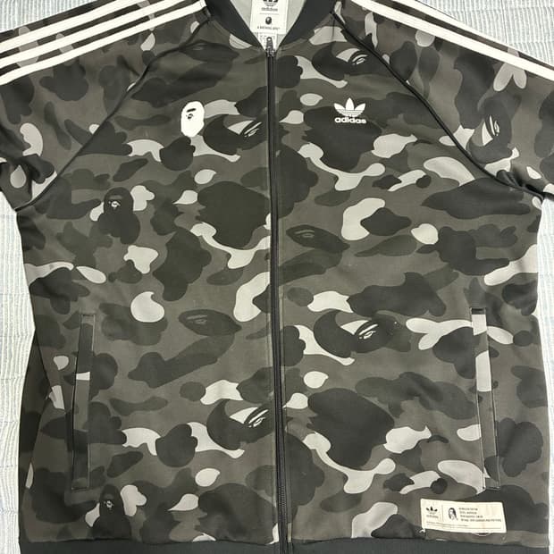 베이프 아디다스 트랙탑 흑계 xl