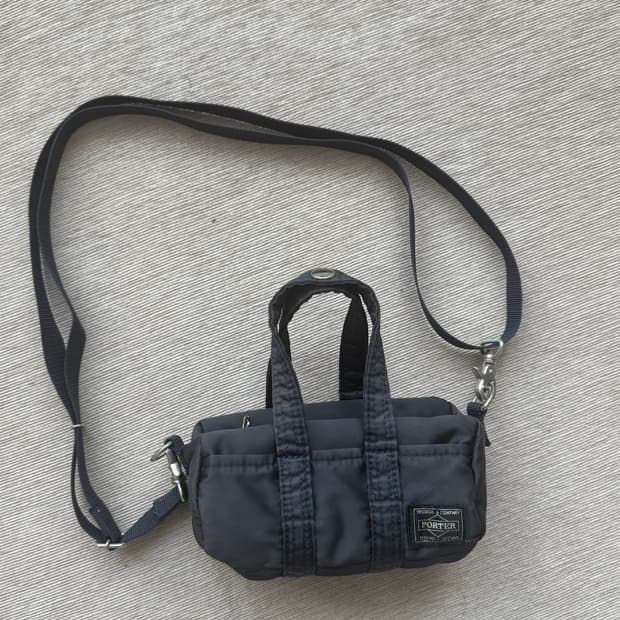 포터 미니 보스턴백 네이비