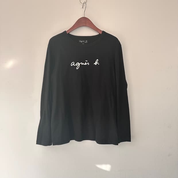 아네스 베 agnes b 블랙 긴팔 티셔츠 T2 사이즈