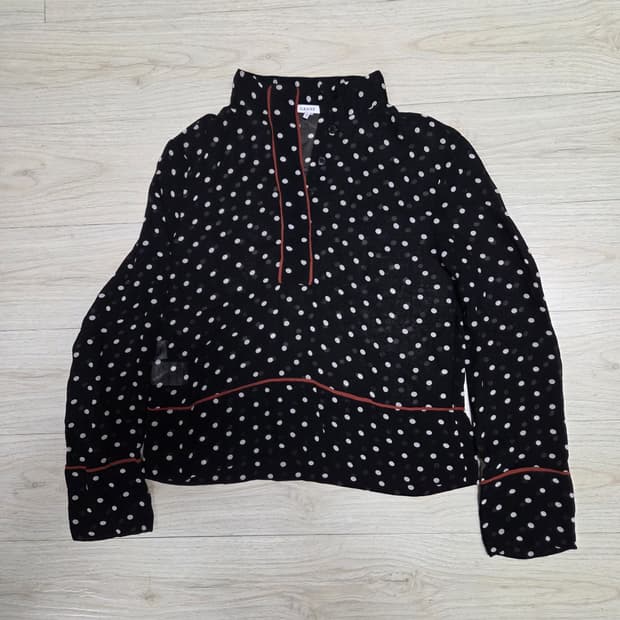 GANNI 도트 블라우스 34사이즈(S~M)