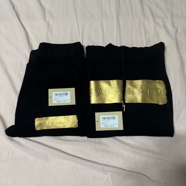 라피나토 메탈릭로고 후디&조거 셋업