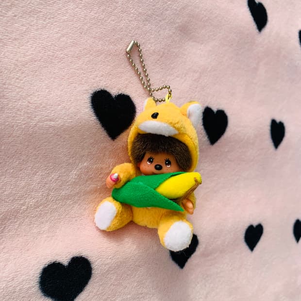 🦊고전 홋카이도 한정 여우 몬치치 키체인