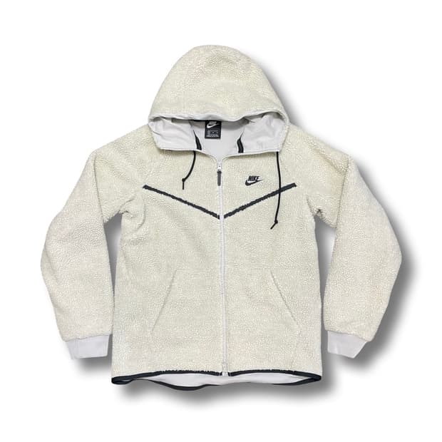 [XL] 나이키 테크 플리스 뽀글이 후드 집업 아이보리