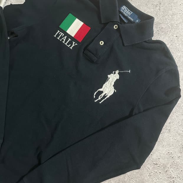 00s POLO RALPH LAUREN 빅포니 이탈리아 긴팔 카라티