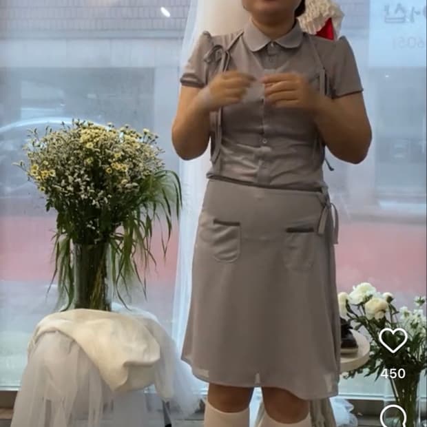 S) 구해요 샵페어리 메쉬 리본 하프 셋업 일괄