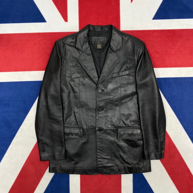 빈티지 양가죽 블레이져 L 