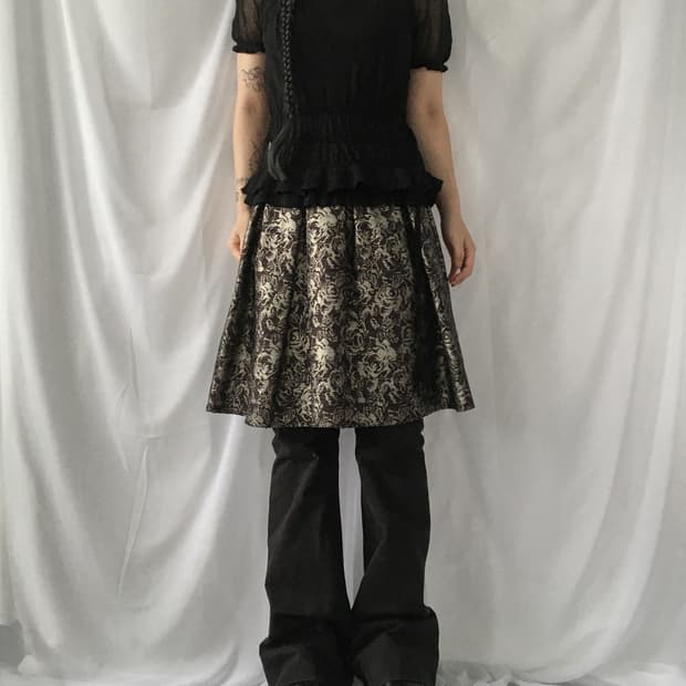 Shirring point woolen knit