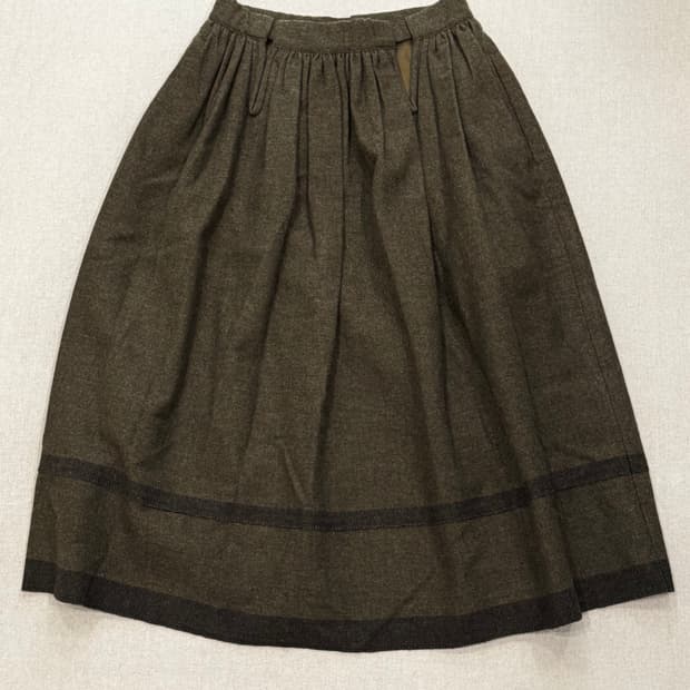 꼼데가르송 80s 울 큐프라 롱스커트