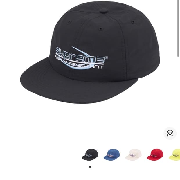 (OS) 슈프림 6패널 볼캡 모자 23FW 레지스턴트 블랙