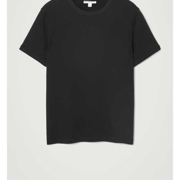 [새상품]코스 cos 슬림 리브드 코튼 티셔츠