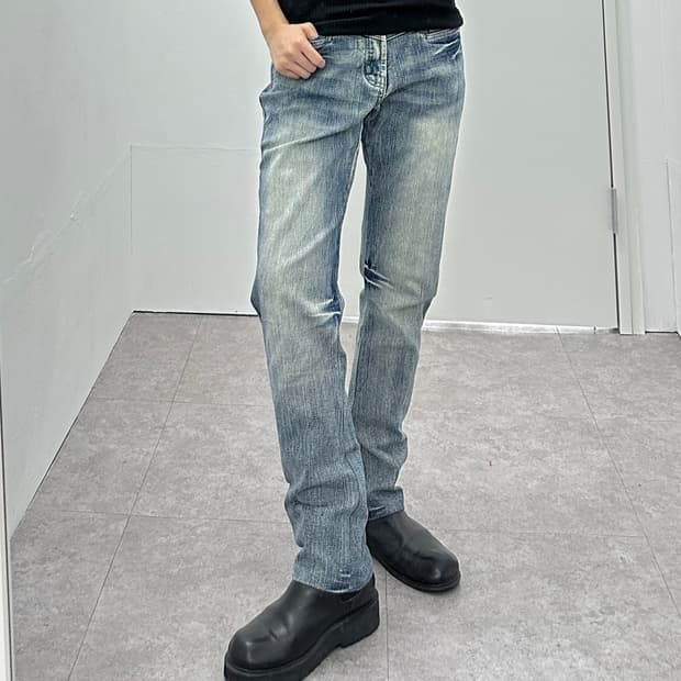 Vintage fade lines denim jeans