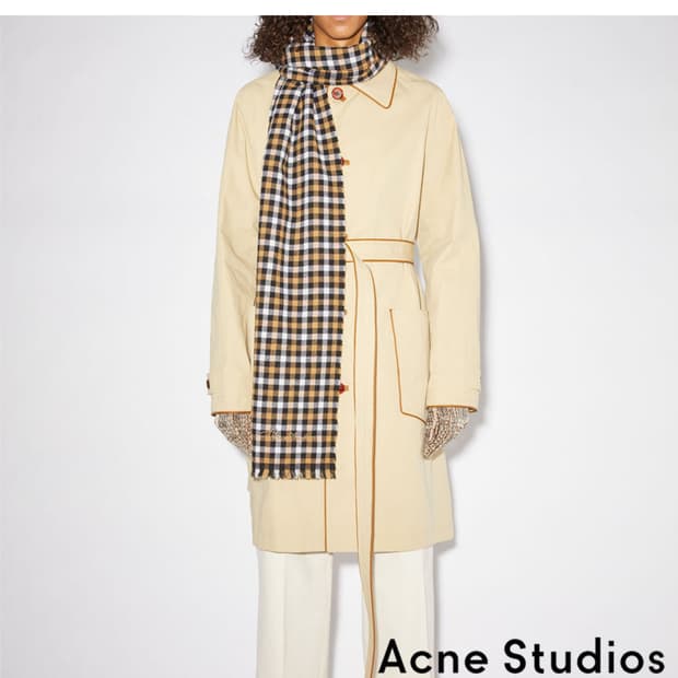 아크네스튜디오 체크 머플러 