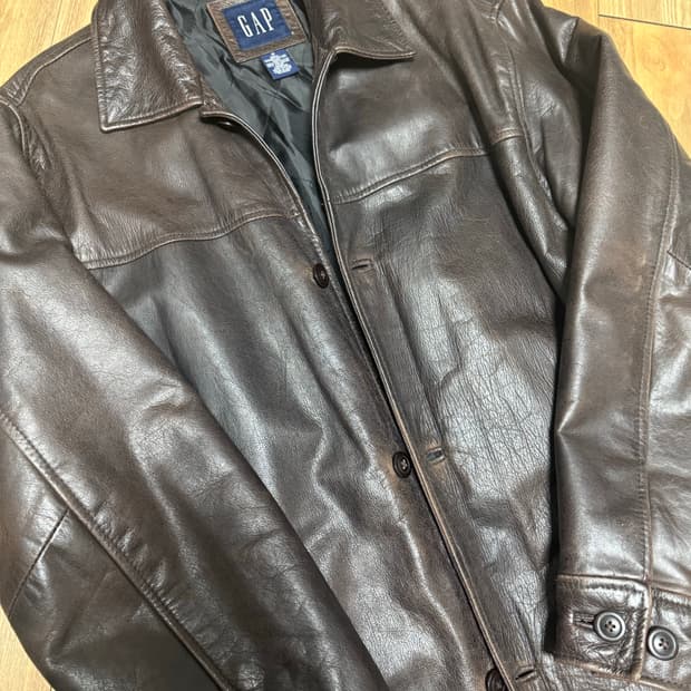 Gap 브라운 가죽 자켓