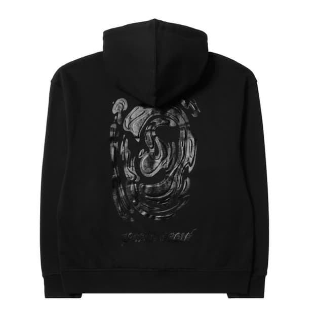 우영미 메탈릭 그래픽 후드티 48사이즈