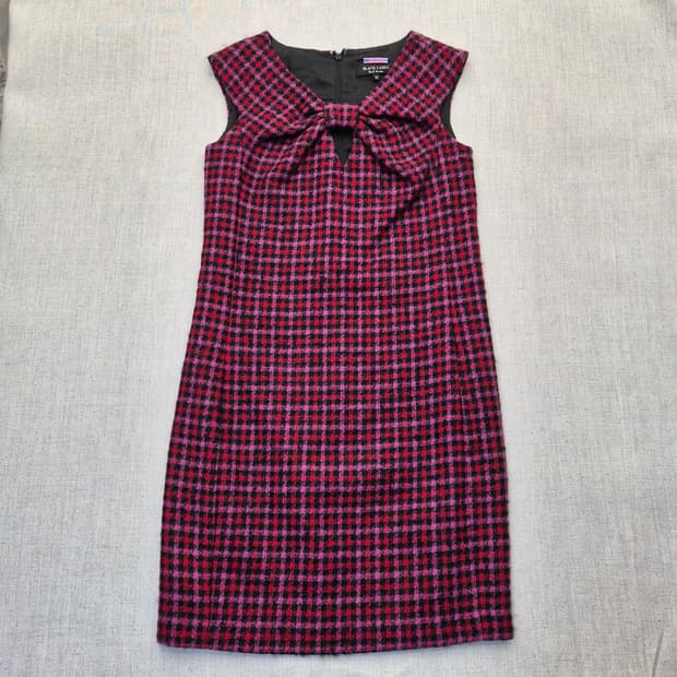 폴스미스 블랙라벨 체크 리본 원피스