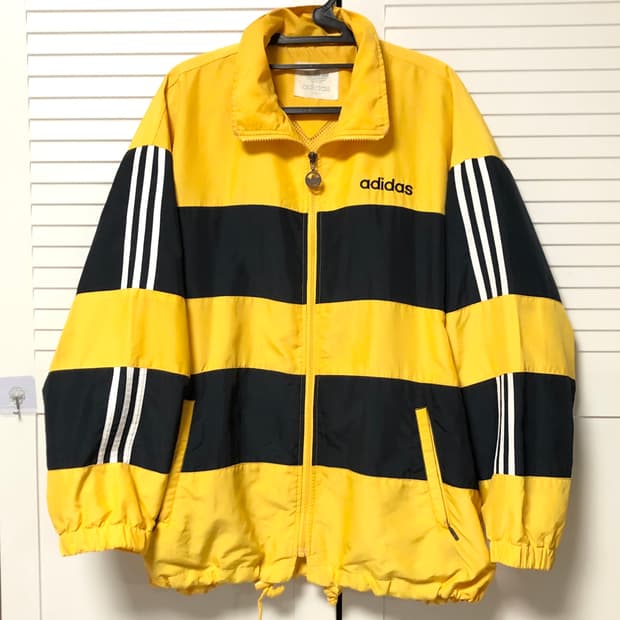 대장 아디다스 90s 바람막이 자켓 꿀벌 희귀